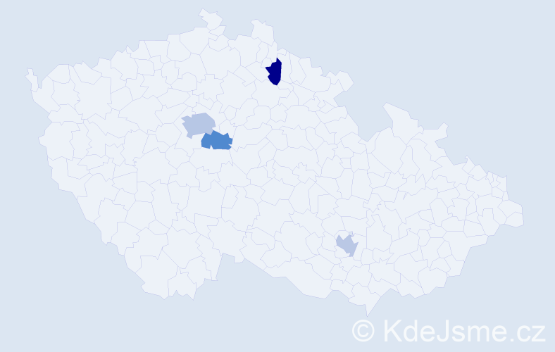 Příjmení: 'Molinaro', počet výskytů 6 v celé ČR