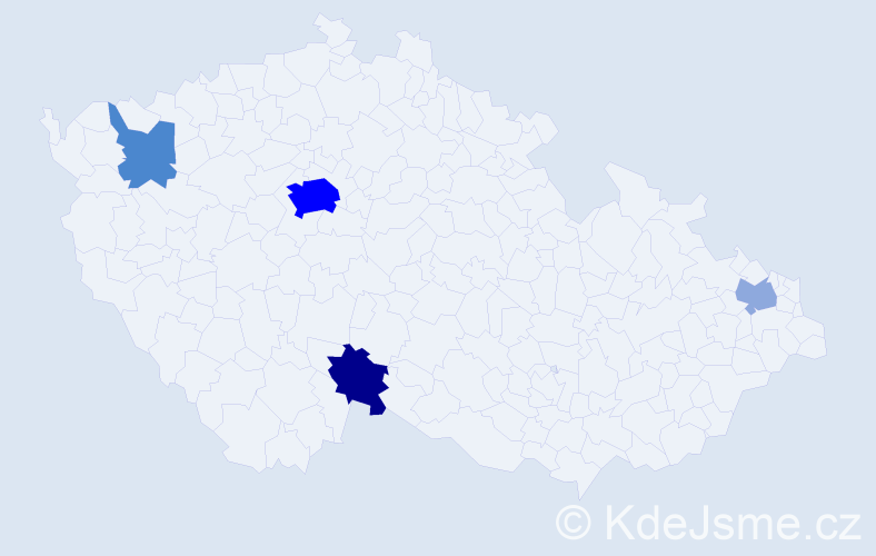 Příjmení: 'Kejst', počet výskytů 14 v celé ČR