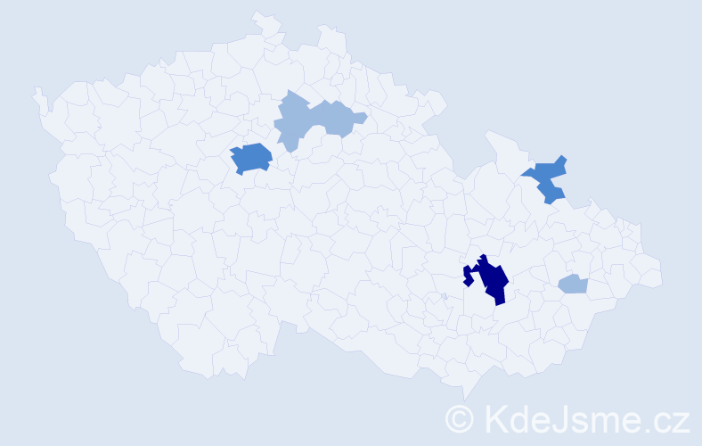 Příjmení: 'Balvan', počet výskytů 12 v celé ČR