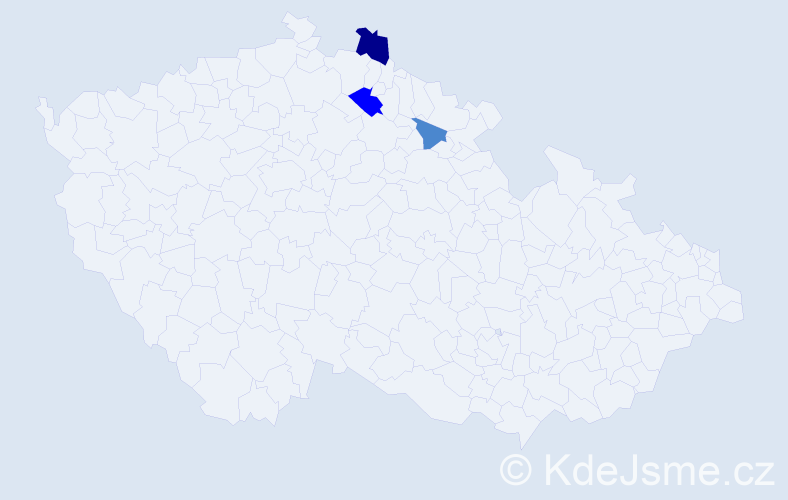 Příjmení: 'Tschiedelová', počet výskytů 6 v celé ČR