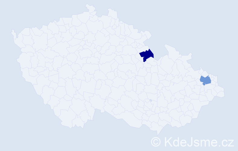 Příjmení: 'Demirová', počet výskytů 3 v celé ČR