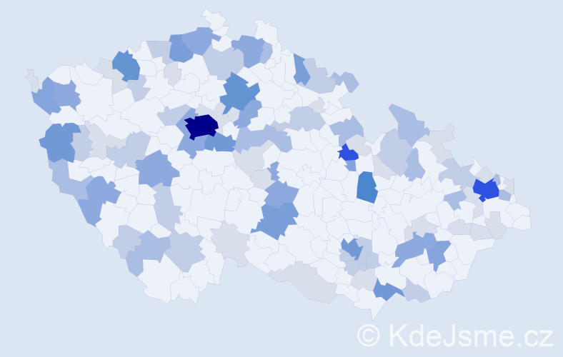 Příjmení: 'Blaško', počet výskytů 269 v celé ČR