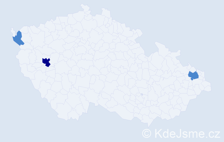 Příjmení: 'Višňaková', počet výskytů 5 v celé ČR