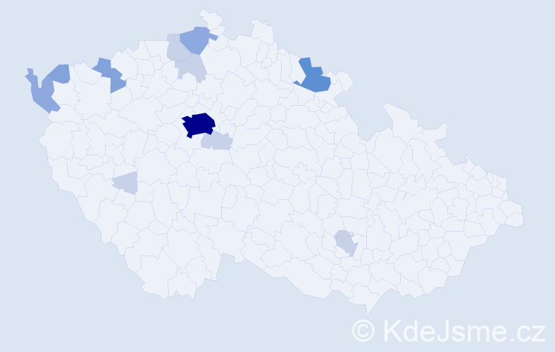 Příjmení: 'Kühnlová', počet výskytů 35 v celé ČR