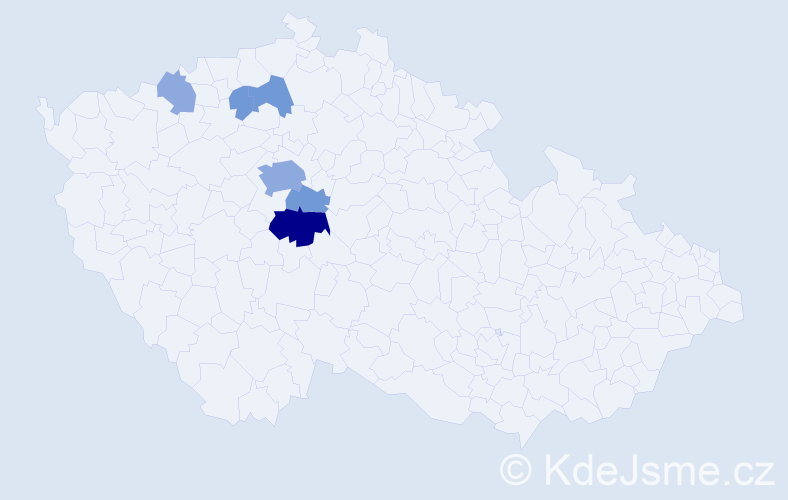 Příjmení: 'Russe', počet výskytů 14 v celé ČR