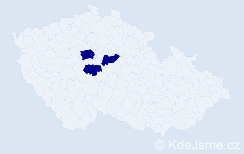 Příjmení: 'Cavarová', počet výskytů 3 v celé ČR