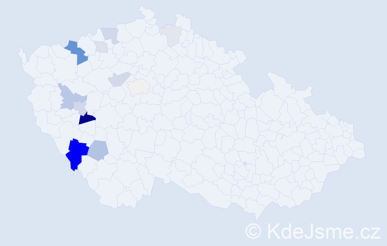 Příjmení: 'Hammerbauerová', počet výskytů 31 v celé ČR