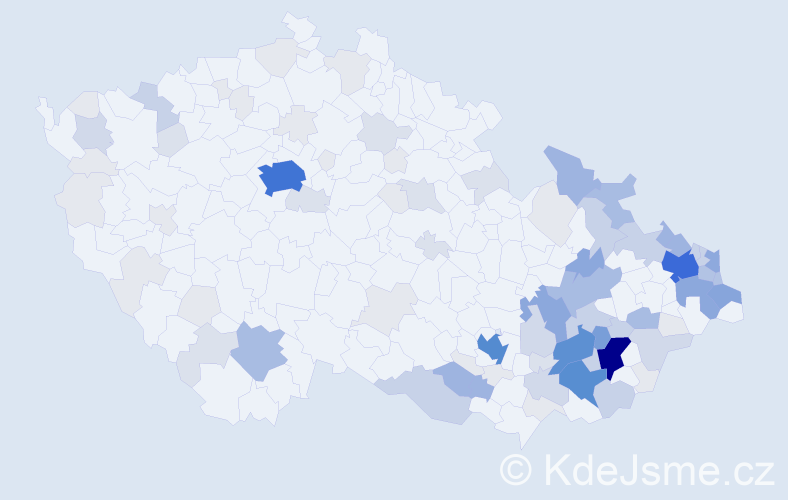 Příjmení: 'Adamík', počet výskytů 397 v celé ČR