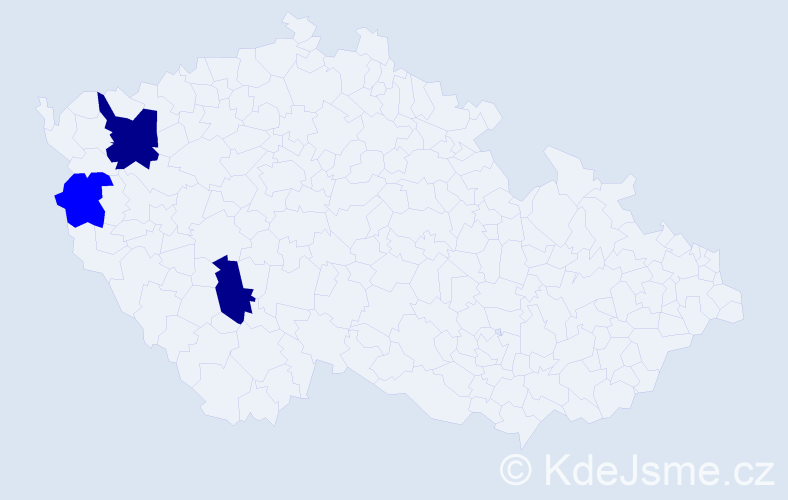 Příjmení: 'Spitzl', počet výskytů 5 v celé ČR