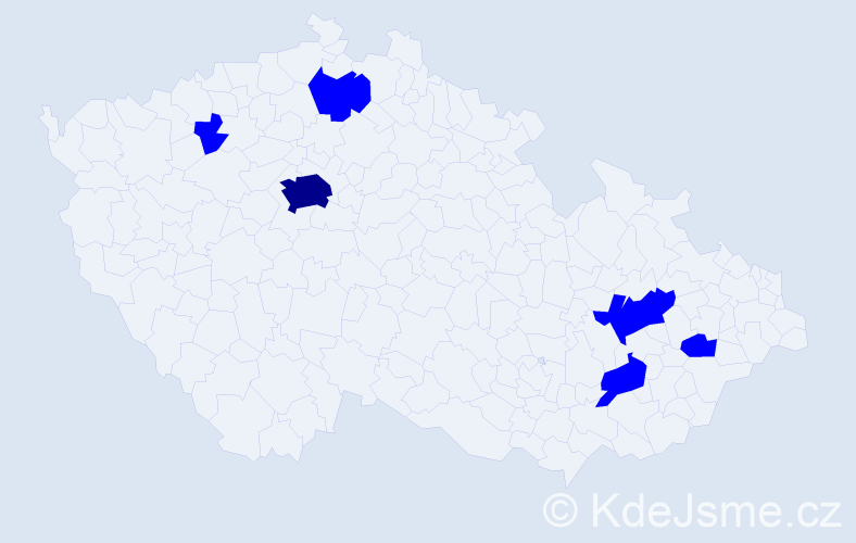 Příjmení: 'Marafko', počet výskytů 7 v celé ČR