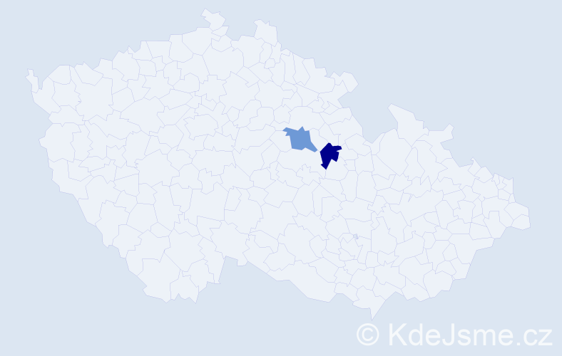 Příjmení: 'Michalovich', počet výskytů 2 v celé ČR