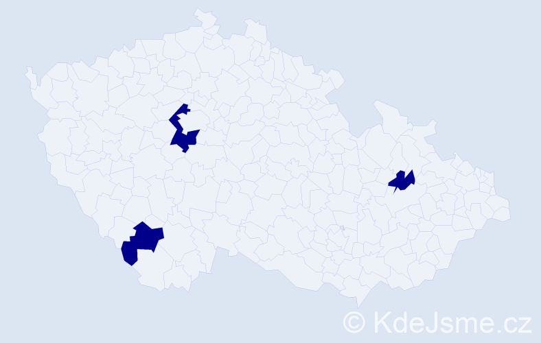 Příjmení: 'Alföldyová', počet výskytů 3 v celé ČR