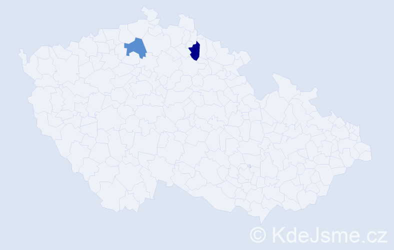 Příjmení: 'Burnus', počet výskytů 4 v celé ČR