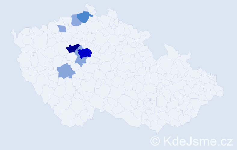 Příjmení: 'Evanová', počet výskytů 27 v celé ČR