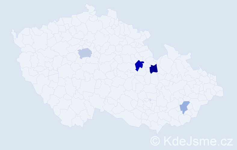 Příjmení: 'Axler', počet výskytů 18 v celé ČR