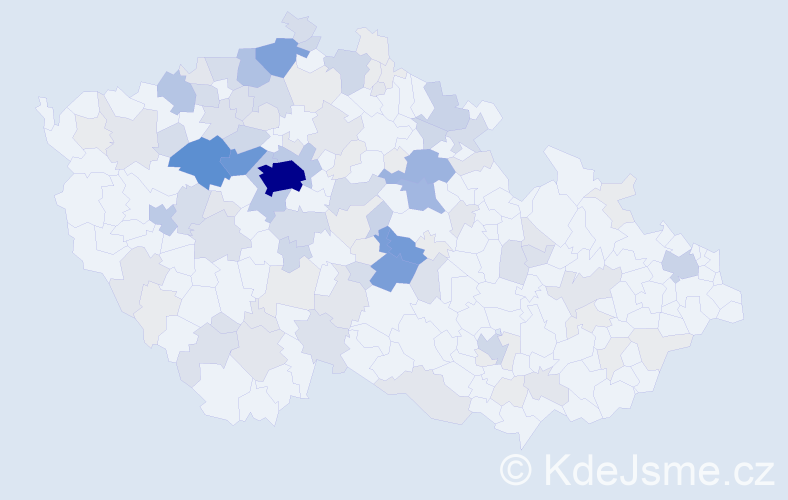 Příjmení: 'Ledvinka', počet výskytů 436 v celé ČR