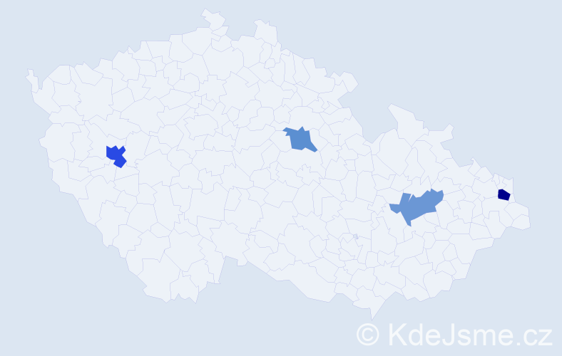 Příjmení: 'Hromulák', počet výskytů 6 v celé ČR