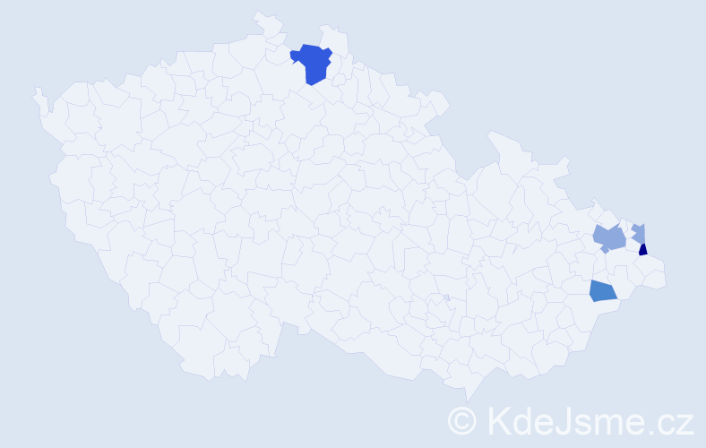 Příjmení: 'Lapúnik', počet výskytů 12 v celé ČR