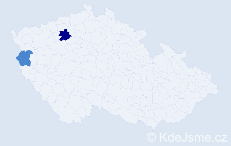 Příjmení: 'Křepčíková', počet výskytů 12 v celé ČR