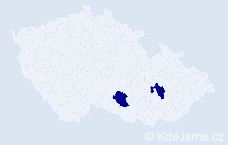 Příjmení: 'Cydlíková', počet výskytů 4 v celé ČR