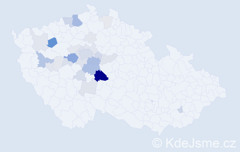 Příjmení: 'Lejček', počet výskytů 123 v celé ČR