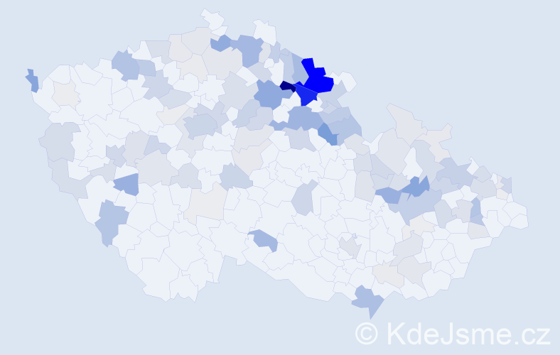 Příjmení: 'Kuhnová', počet výskytů 402 v celé ČR