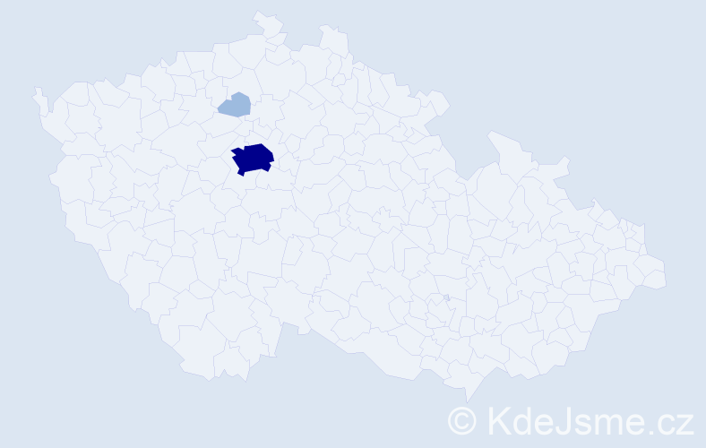 Příjmení: 'Kecherová', počet výskytů 5 v celé ČR