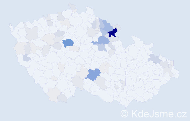 Příjmení: 'Lokvenc', počet výskytů 281 v celé ČR