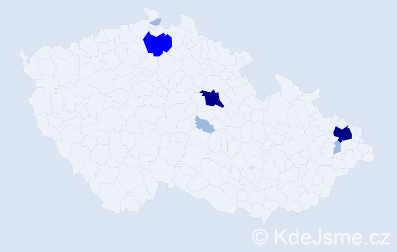 Příjmení: 'Kurdzielová', počet výskytů 14 v celé ČR
