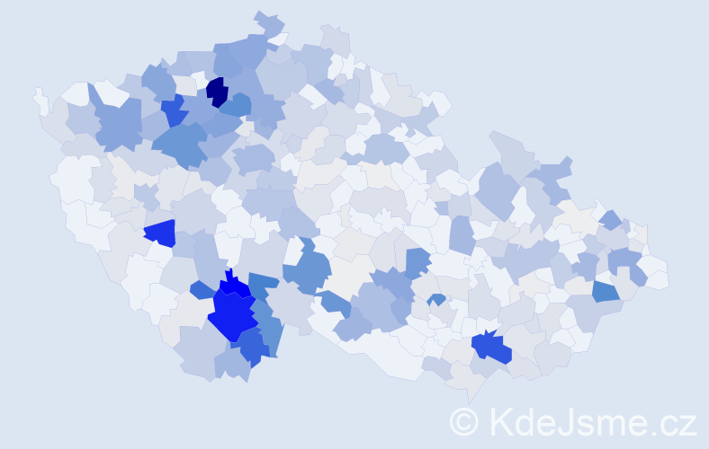 Příjmení: 'Hajná', počet výskytů 1141 v celé ČR