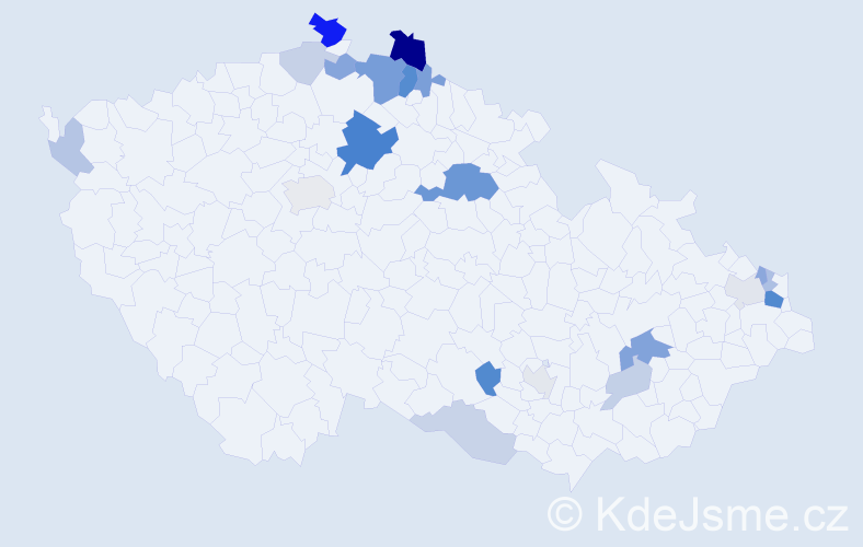 Příjmení: 'Briestenská', počet výskytů 52 v celé ČR