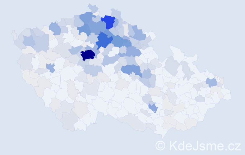 Příjmení: 'Vrabec', počet výskytů 1026 v celé ČR