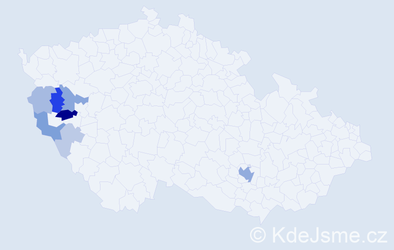 Příjmení: 'Marcellová', počet výskytů 20 v celé ČR