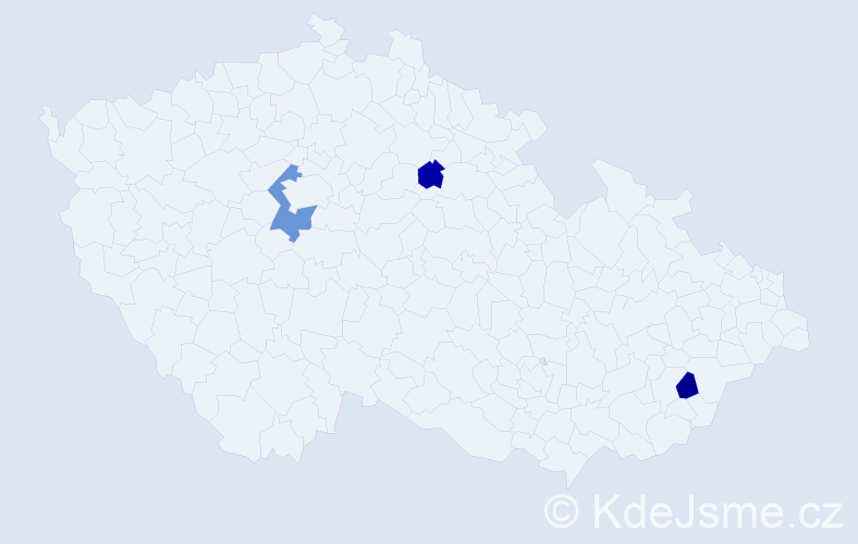 Příjmení: 'Sabovchyk', počet výskytů 4 v celé ČR