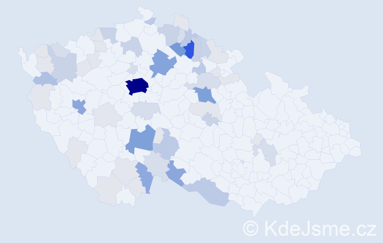 Příjmení: 'Chlupáčová', počet výskytů 211 v celé ČR