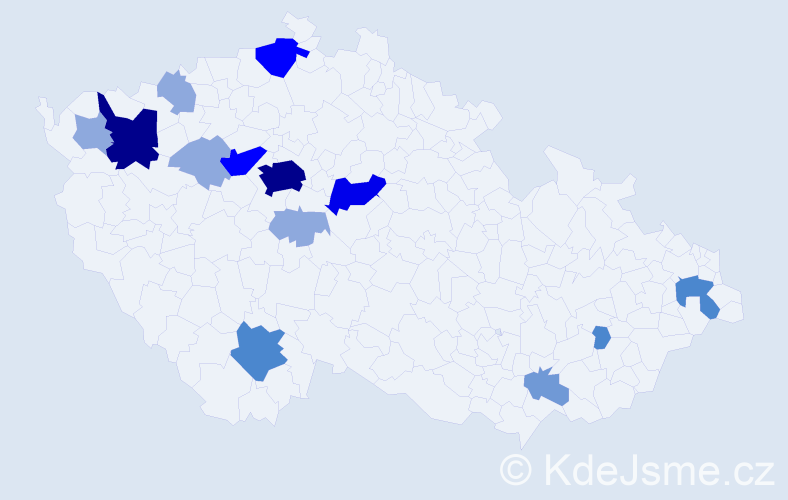 Příjmení: 'Rákošová', počet výskytů 40 v celé ČR