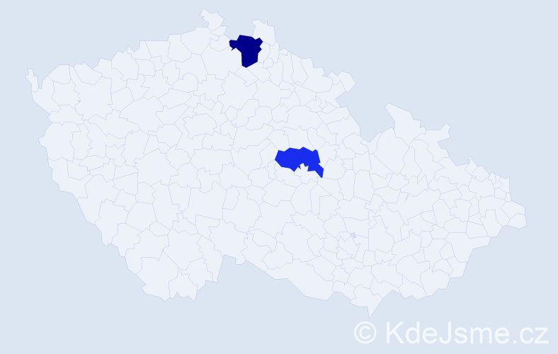 Příjmení: 'Balčáková', počet výskytů 3 v celé ČR