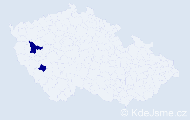 Příjmení: 'Kosturiková', počet výskytů 2 v celé ČR