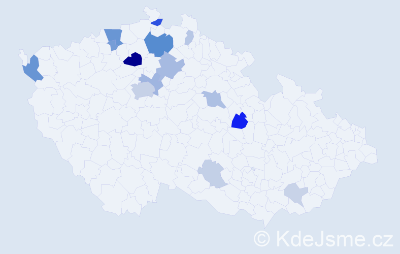 Příjmení: 'Quaiserová', počet výskytů 42 v celé ČR