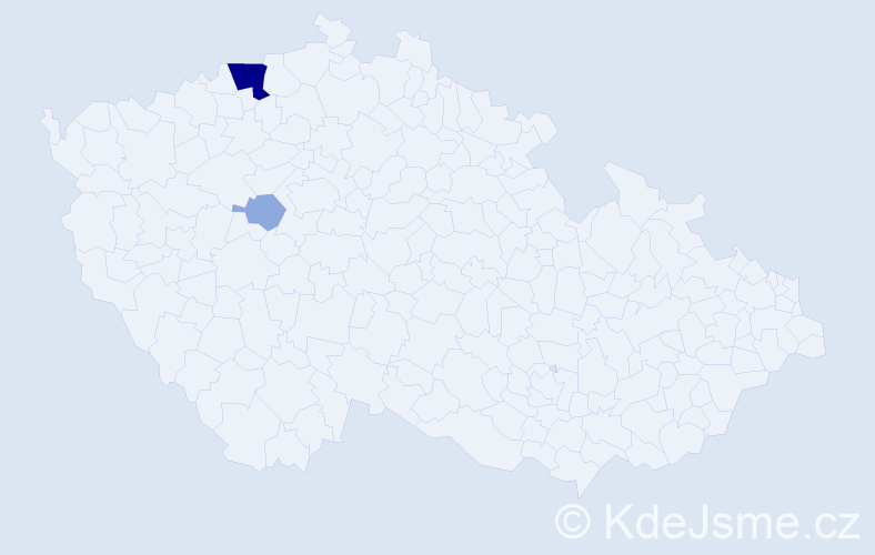 Příjmení: 'Halinská', počet výskytů 8 v celé ČR