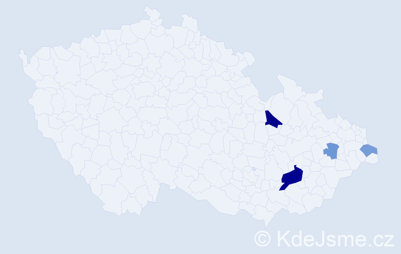 Příjmení: 'Salachnová', počet výskytů 8 v celé ČR