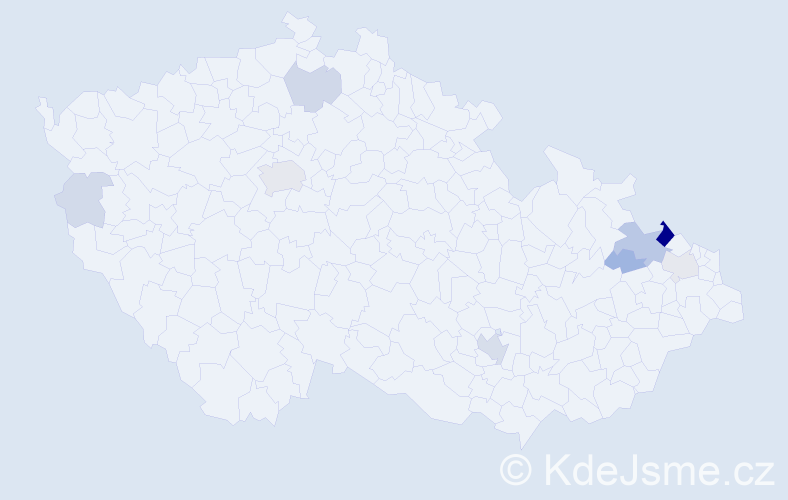 Příjmení: 'West', počet výskytů 30 v celé ČR