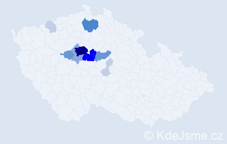 Příjmení: 'Splavec', počet výskytů 46 v celé ČR