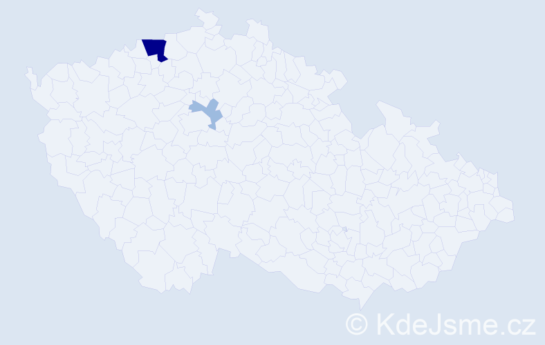 Příjmení: 'Matejčik', počet výskytů 5 v celé ČR