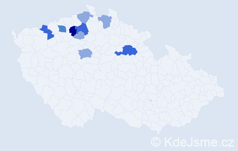 Příjmení: 'Grusser', počet výskytů 26 v celé ČR