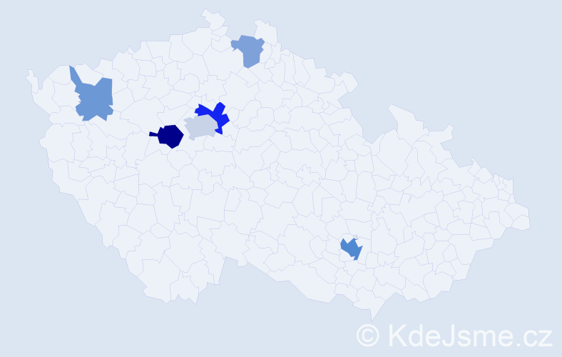 Příjmení: 'Kurhajec', počet výskytů 12 v celé ČR