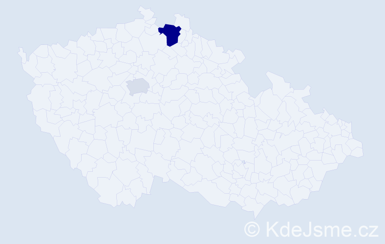 Příjmení: 'Lachčinová', počet výskytů 4 v celé ČR
