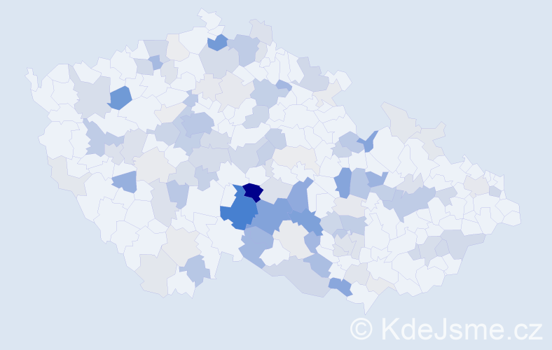 Příjmení: 'Augustová', počet výskytů 366 v celé ČR