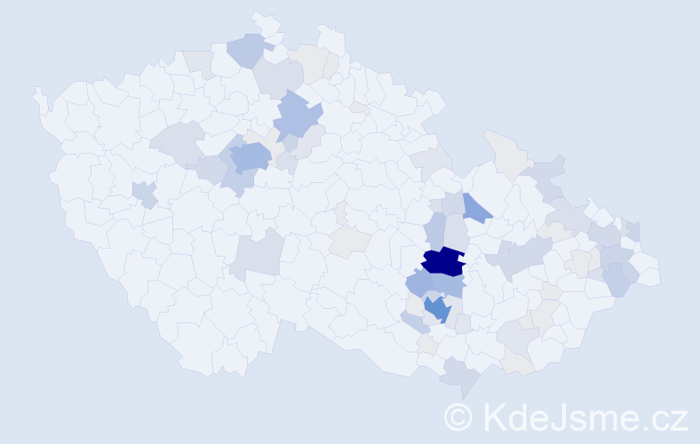 Příjmení: 'Lepka', počet výskytů 282 v celé ČR