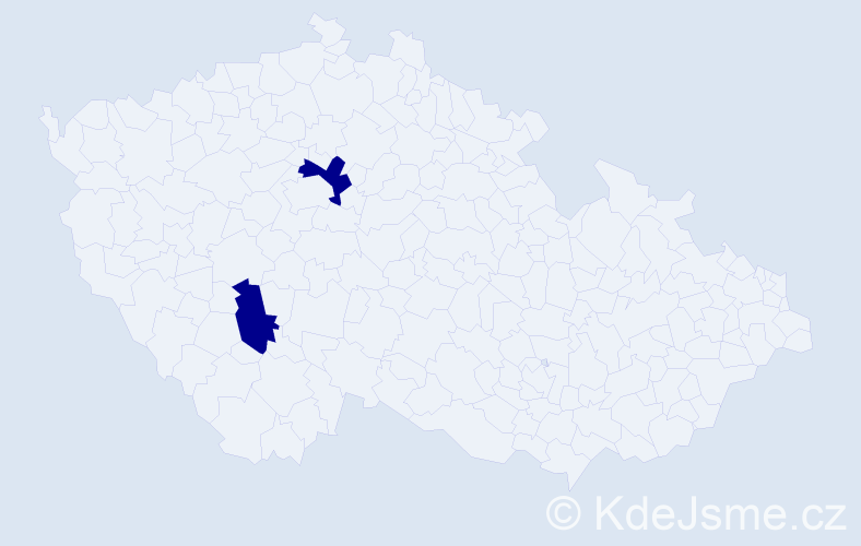 Příjmení: 'Bríška', počet výskytů 4 v celé ČR